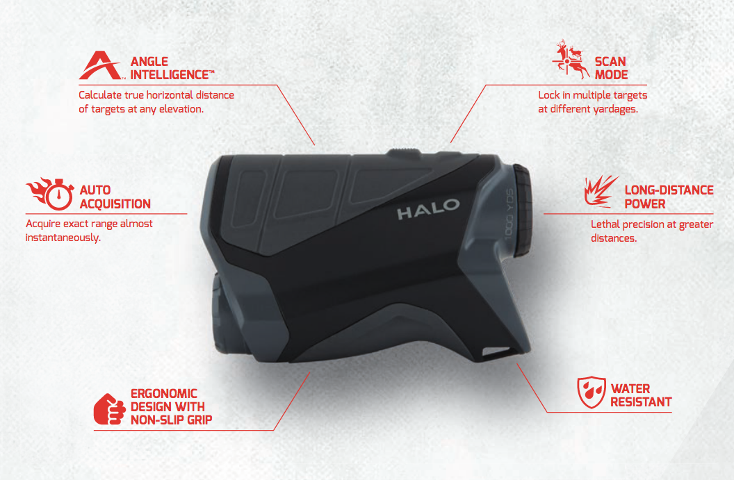 Télémètre Laser Halo Z1000 Pour Golf – 6x Zoom, 1000 M, Noir, état Neuf
